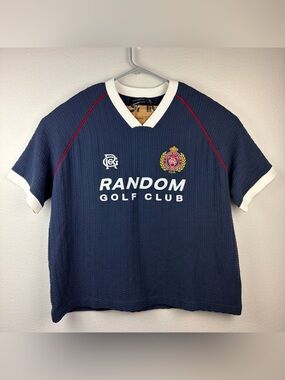 Random Golf Club X Abercrombie & Fitch Jersey Shirt Blue Men’s XXL